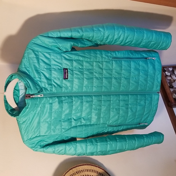 Patagonia Micro Puff XS Coat Mint Teal Blue Green - Picture 4 of 9
